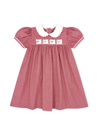 Ruth Ribbon Dress - Ridgeland Red Minigingham