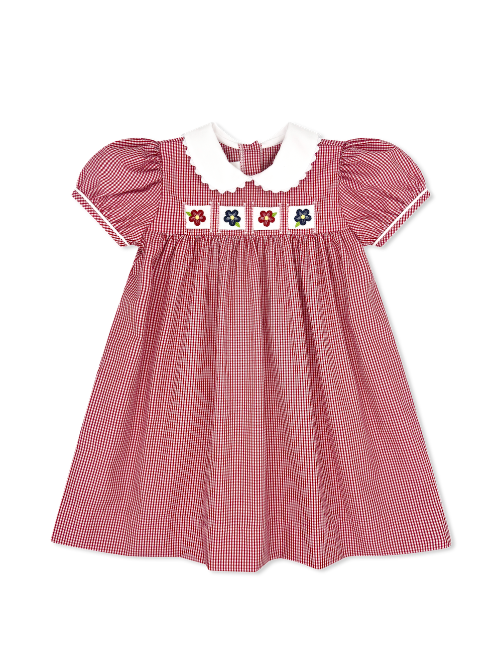 Ruth Ribbon Dress - Ridgeland Red Minigingham