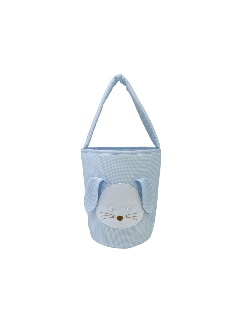 Easter Basket - Blue Minigingham