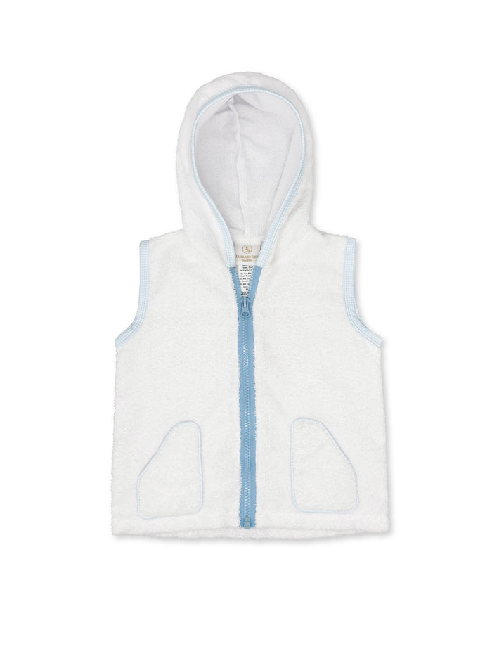 Adventure Awaits Cover Up - Legacy White, Baby Blue Minigingham