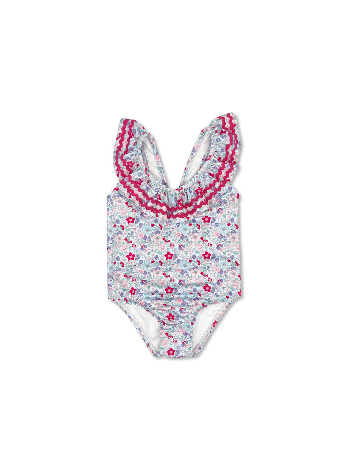 Brandy Swimsuit - Bloomberry Floral, Hilton Head Hot Pink