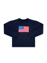 Cozy Up Sweater - Northshore Navy, American Flag