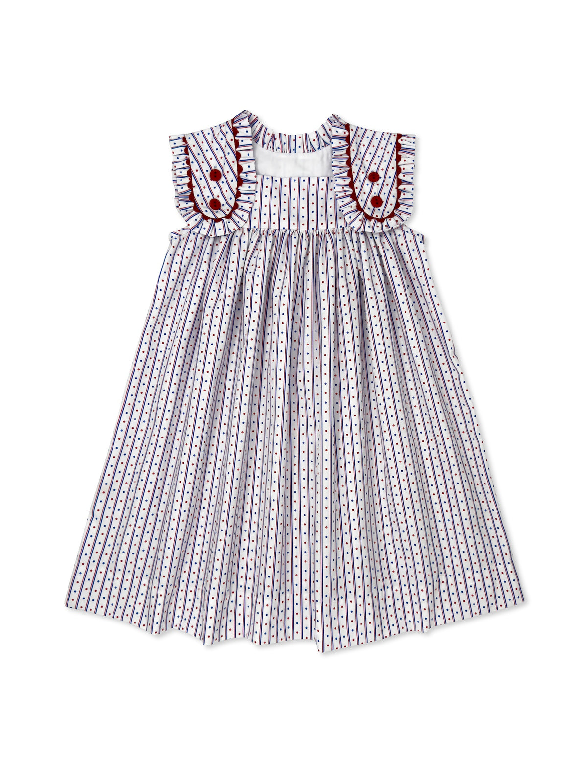 Frances Flap Dress - All American, Raleigh Red