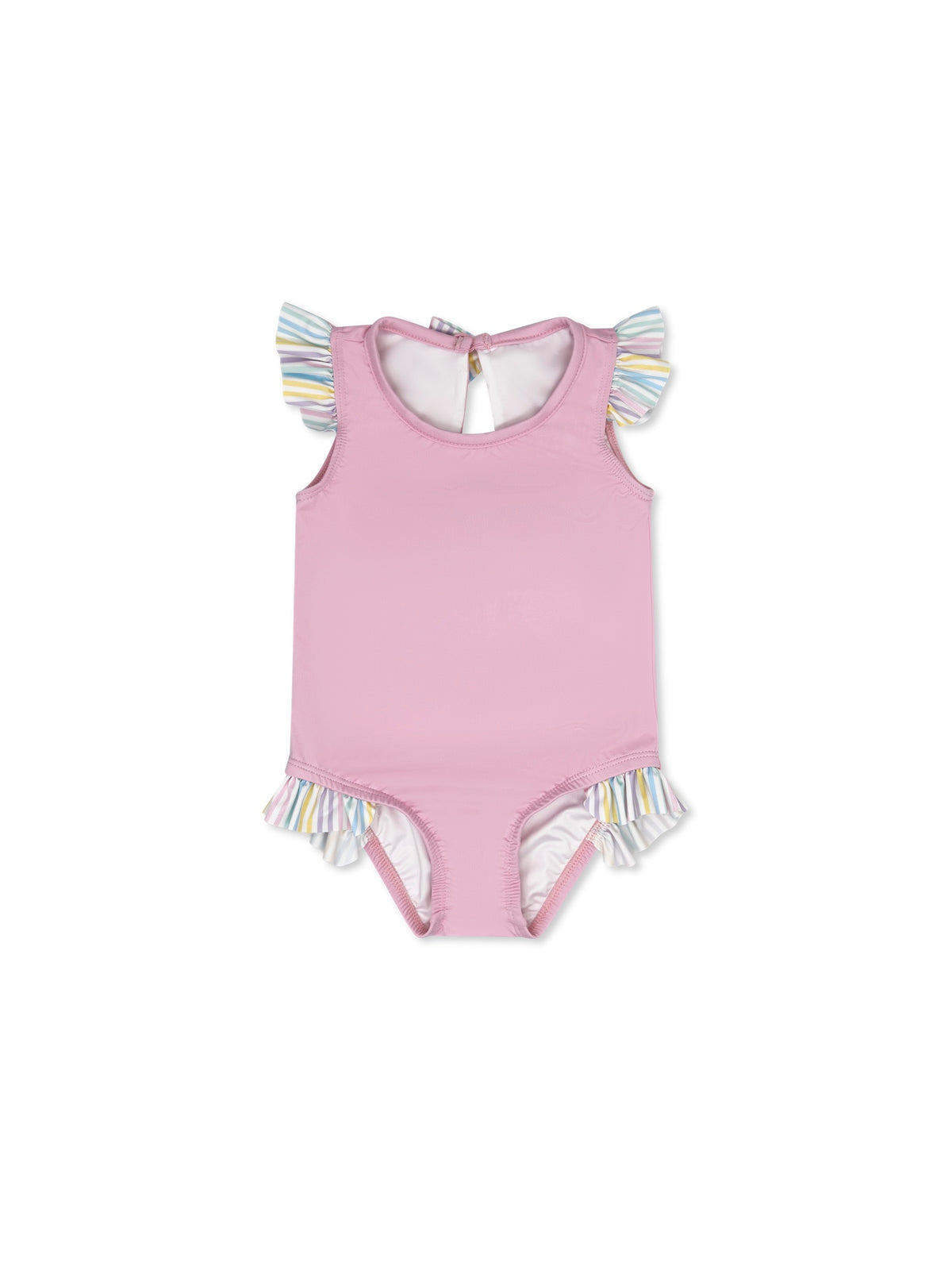 Lottie Swimsuit  - Poolside Pink, Petunia Pinstripe