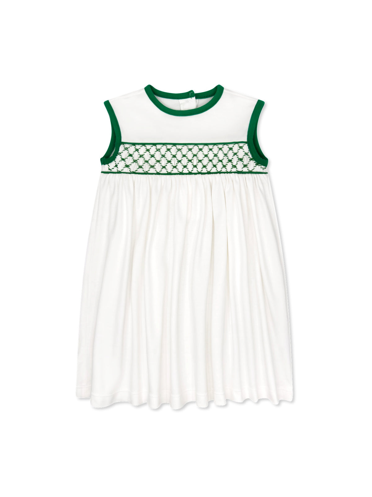 Avery Dress - Legacy White, Augusta Green
