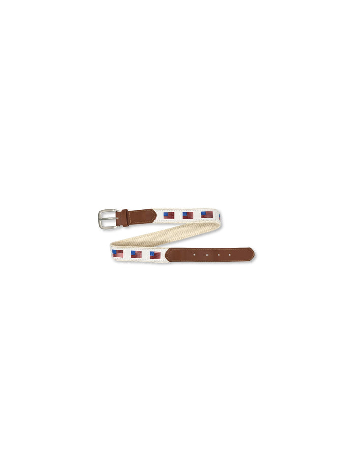Benjamin Belt - Legacy White, American Flag