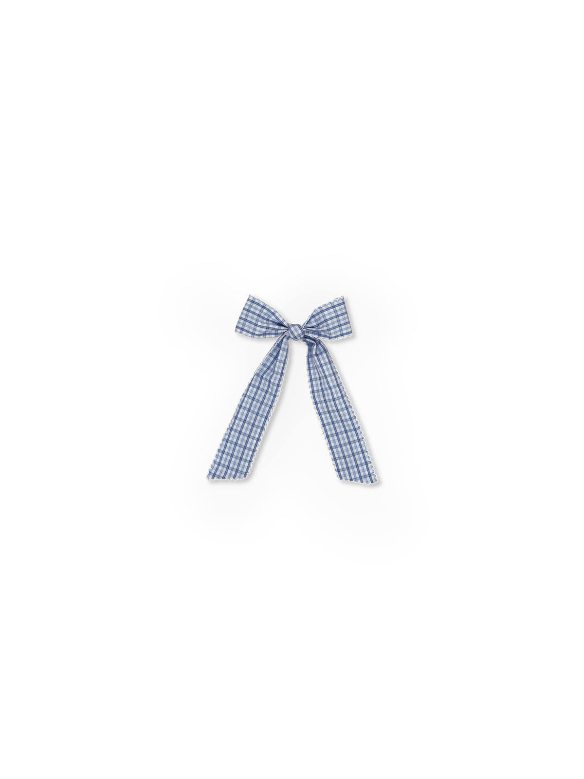 Lola Long Bow - Billings Blue Plaid