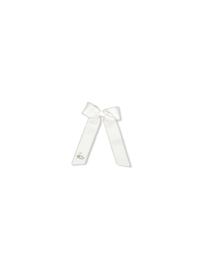 Lola Long Bow - Legacy White, Pensacola Pink, Tee Time