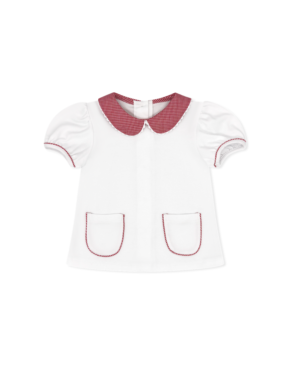 Blessings Blouse - Legacy White, Ramsey Red Minigingham