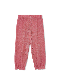 Gloria Gathered Pant - Ramsey Red Minigingham