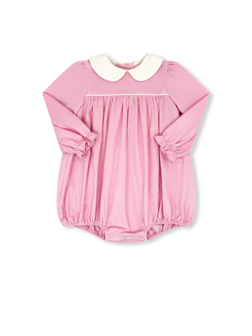 Charleston Bubble Long Sleeve - High Point Pink Corduroy