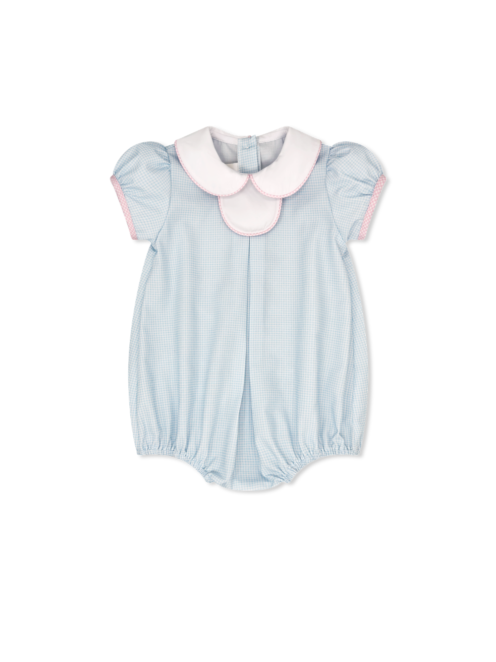 Timeless Tab Bubble - Baby Blue Minigingham