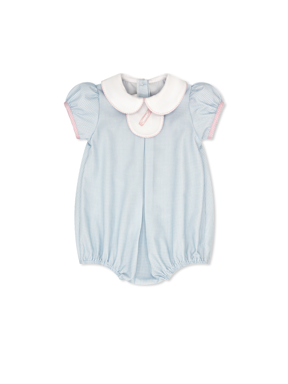 Timeless Tab Bubble - Baby Blue Minigingham