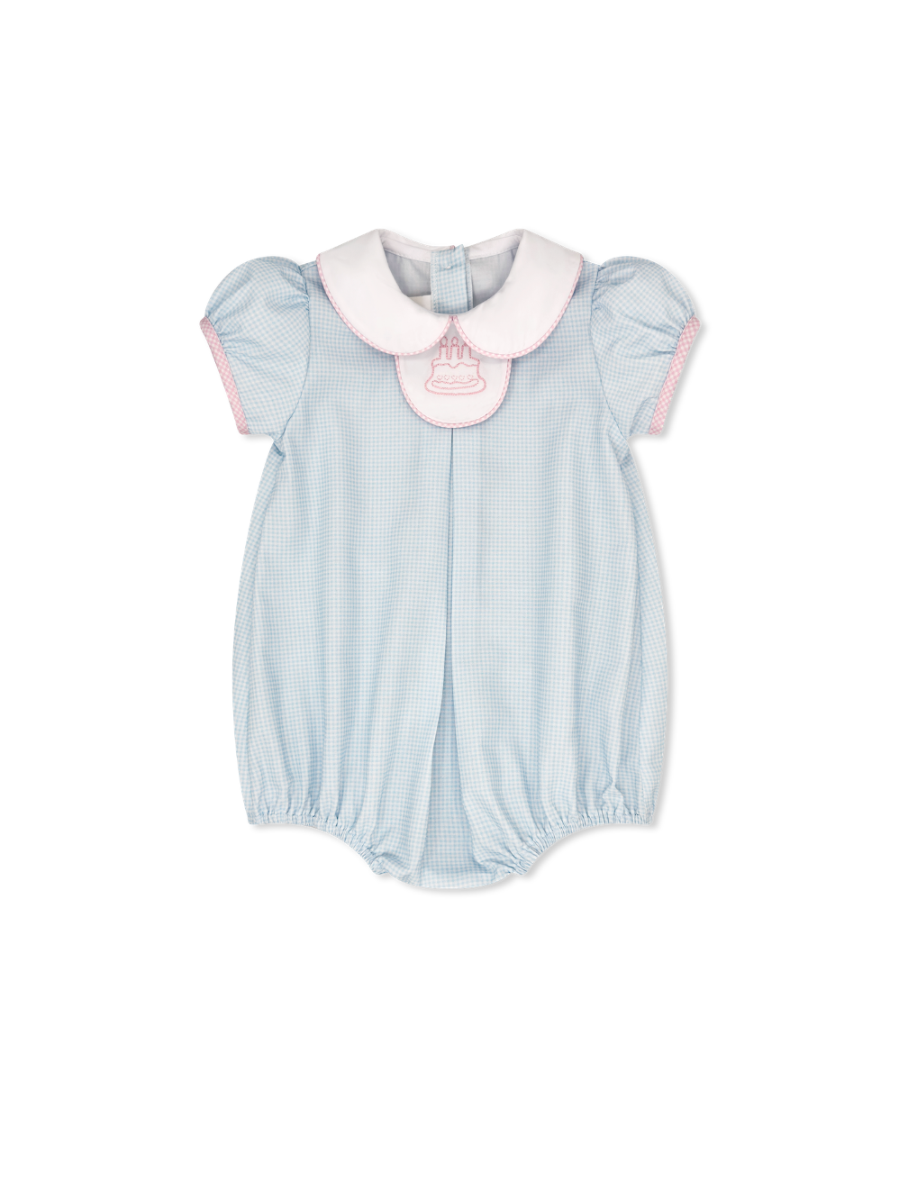 Timeless Tab Bubble - Baby Blue Minigingham