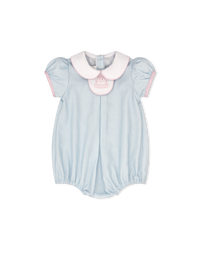 Timeless Tab Bubble - Baby Blue Minigingham