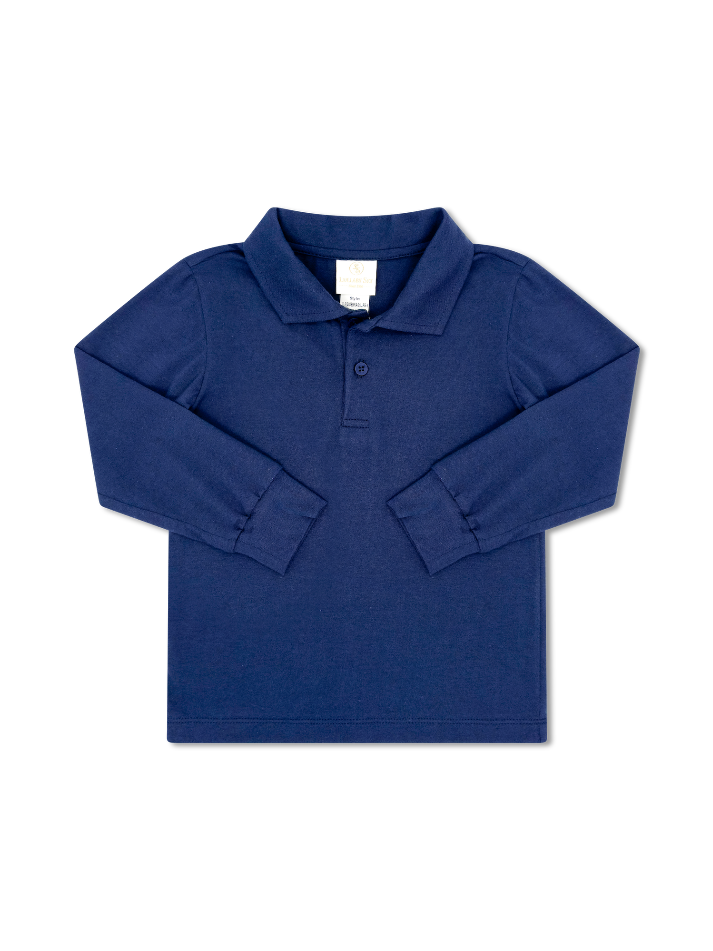 Parker Polo Long Sleeve - Napa Navy