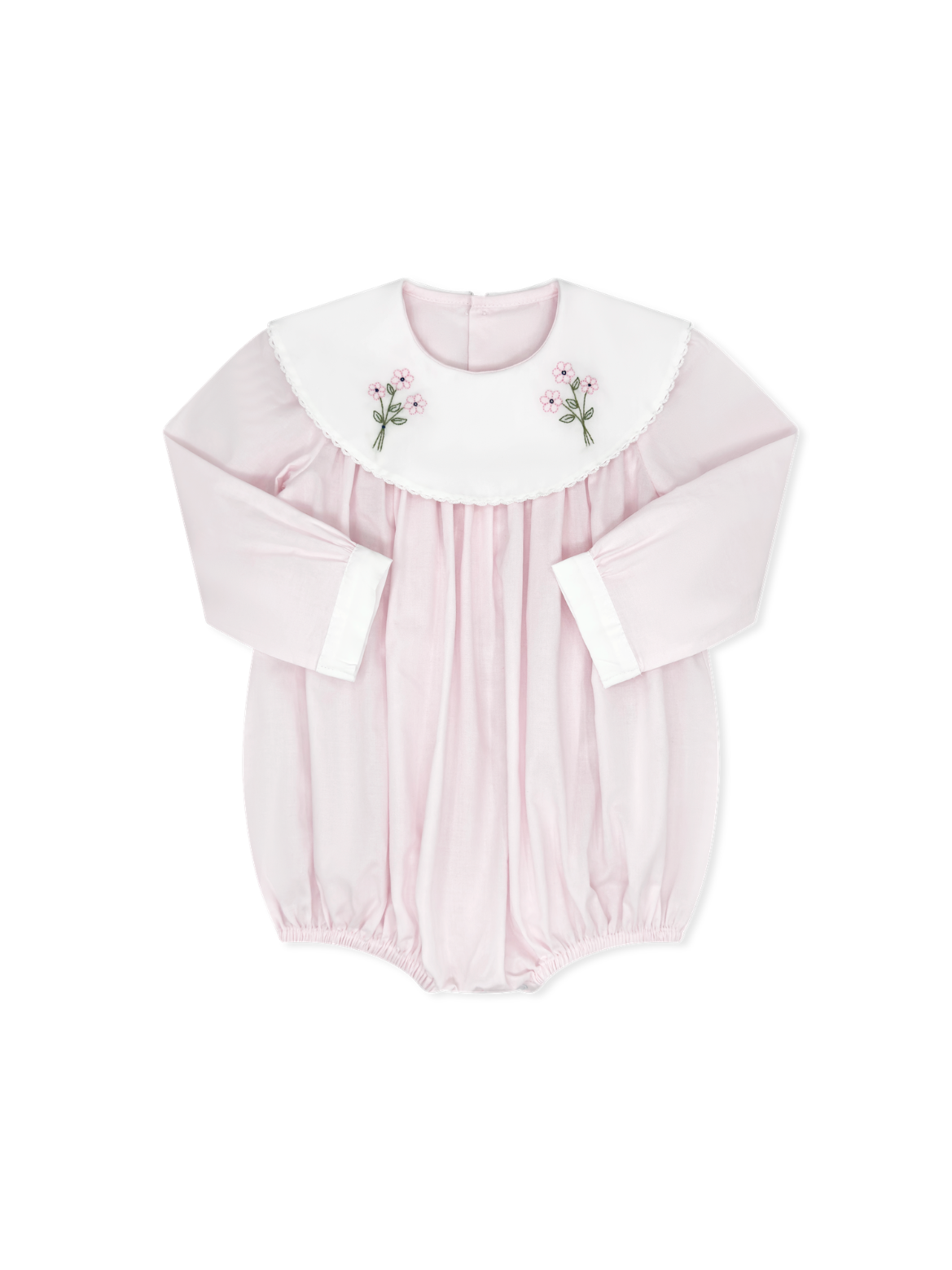 Sandra Bubble Long Sleeve - Blessing Pink Batiste, Flowers