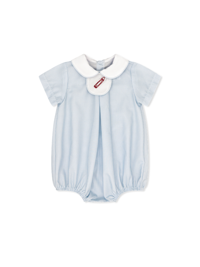 Thomas Tab Bubble - Baby Blue Minigingham
