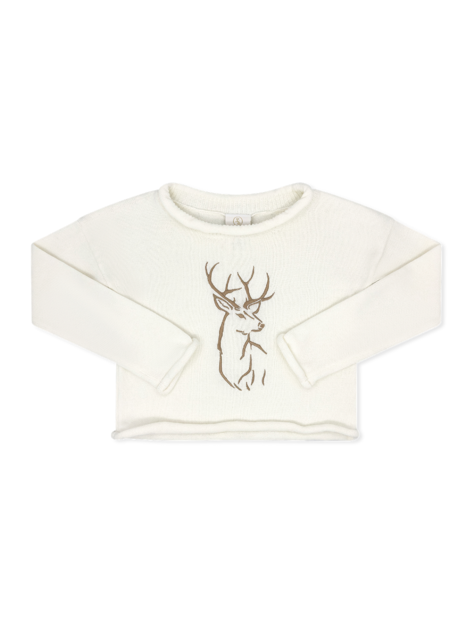 Ryan Roll Neck Sweater - Kingsport Khaki, Deer
