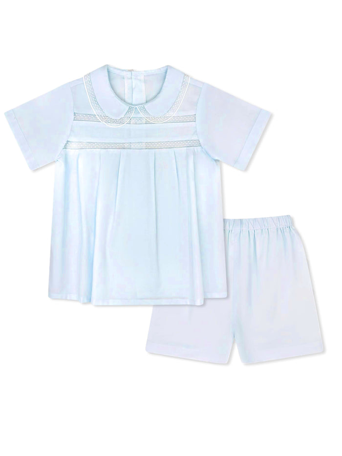 Graham Short Set - Blessings Blue, Lace