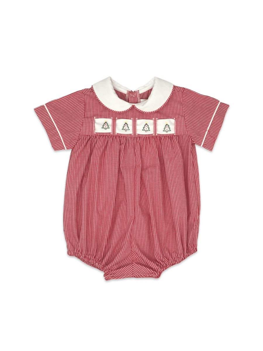 Noah Ribbon Bubble - Ridgeland Red Minigingham | Lullaby Set
