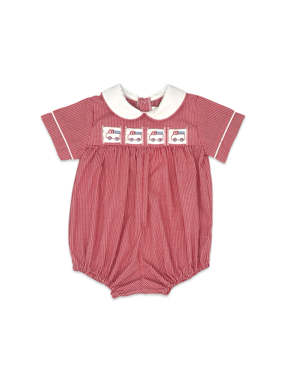 Noah Ribbon Bubble - Ridgeland Red Minigingham