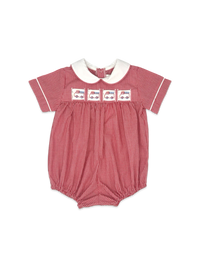 Noah Ribbon Bubble - Ridgeland Red Minigingham