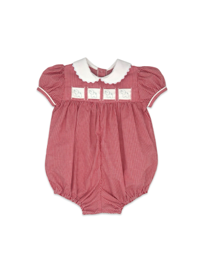 Ruth Ribbon Bubble - Ridgeland Red Minigingham