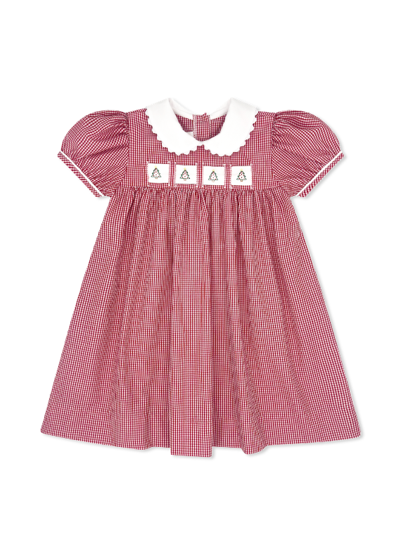 Ruth Ribbon Dress - Ridgeland Red Minigingham