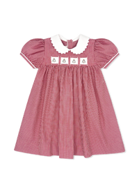 Ruth Ribbon Dress - Ridgeland Red Minigingham