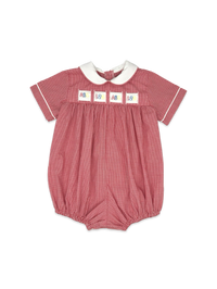 Noah Ribbon Bubble - Ridgeland Red Minigingham