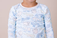Sweet Pea PJ Set - They All Asked For You, Blue