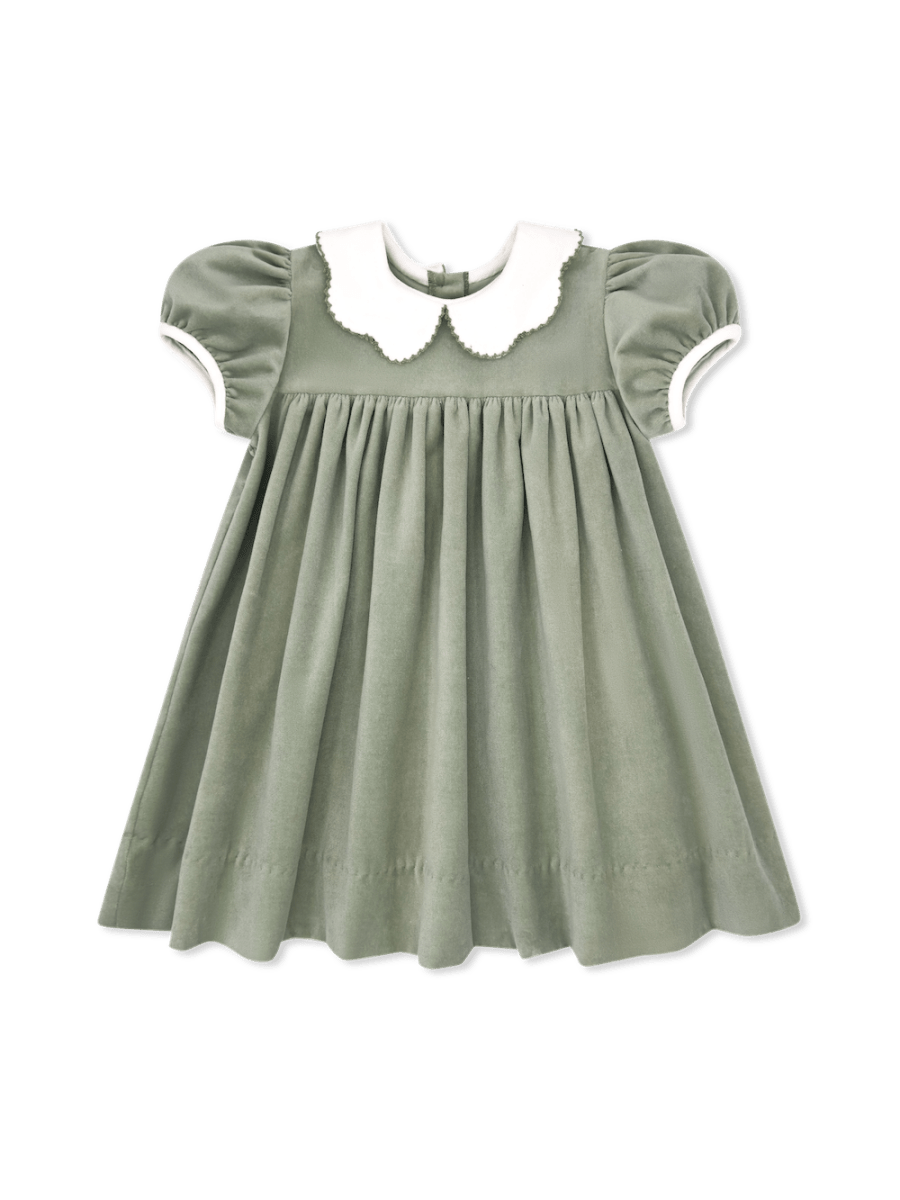 green emerald velvet dress Leyland Green Velvet Dress for Special Moments