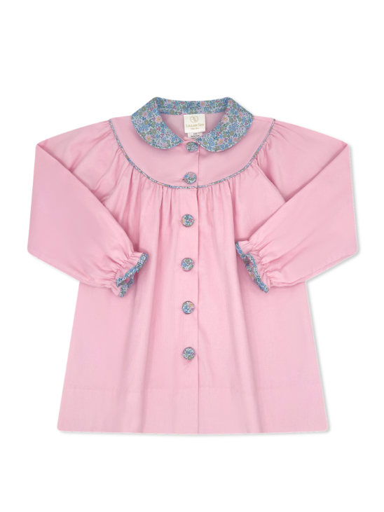 Collette Dress Long Sleeve - Princeton Pink Corduroy, Middletown Floral