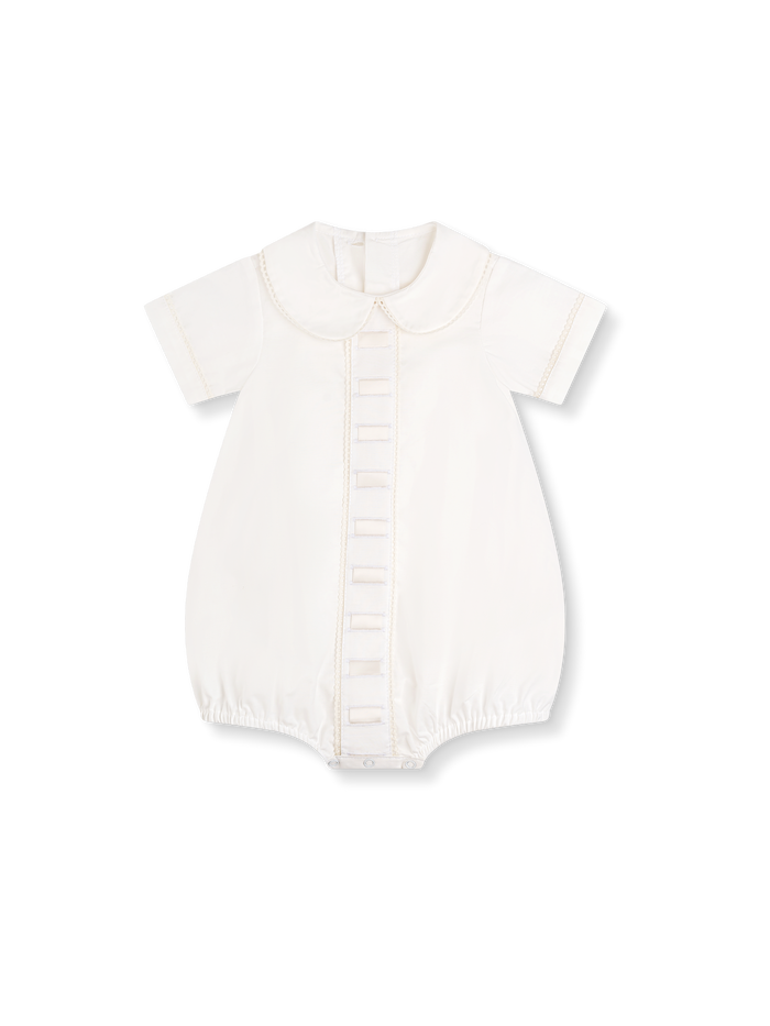 Nate Bubble - Blessings White Batiste, Ecru Satin