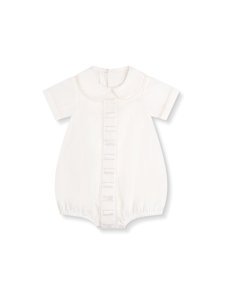 Nate Bubble - Blessings White Batiste, Ecru Satin