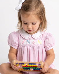 Ruth Ribbon Bubble - Baby Pink Minigingham - Classic Bubbles | Lullaby Set