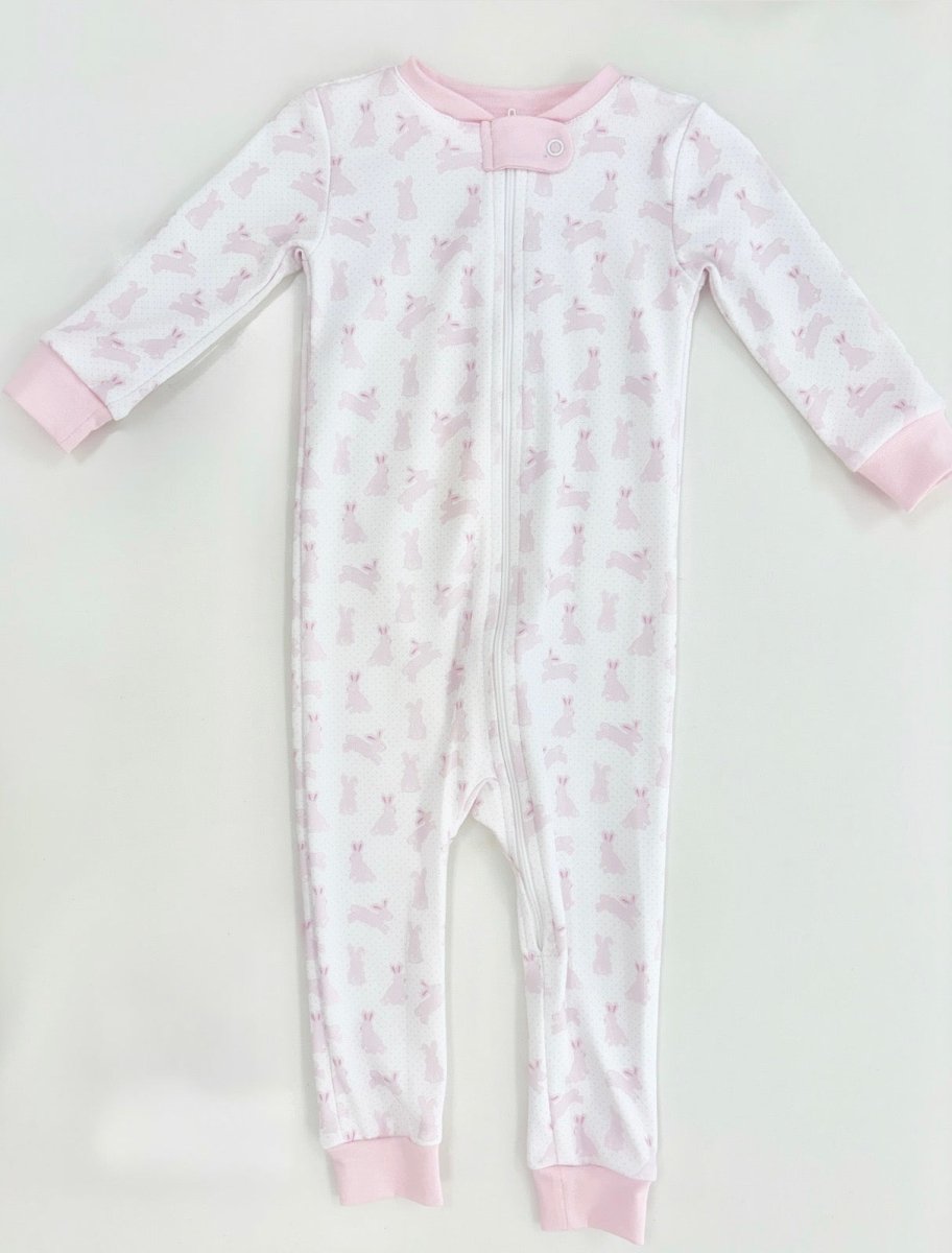 Once Upon a Time Footie/Footless PJ - Pink Bunnies - Classic Pajamas | Lullaby Set