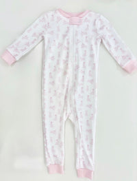 Once Upon a Time Footie/Footless PJ - Pink Bunnies - Classic Pajamas | Lullaby Set