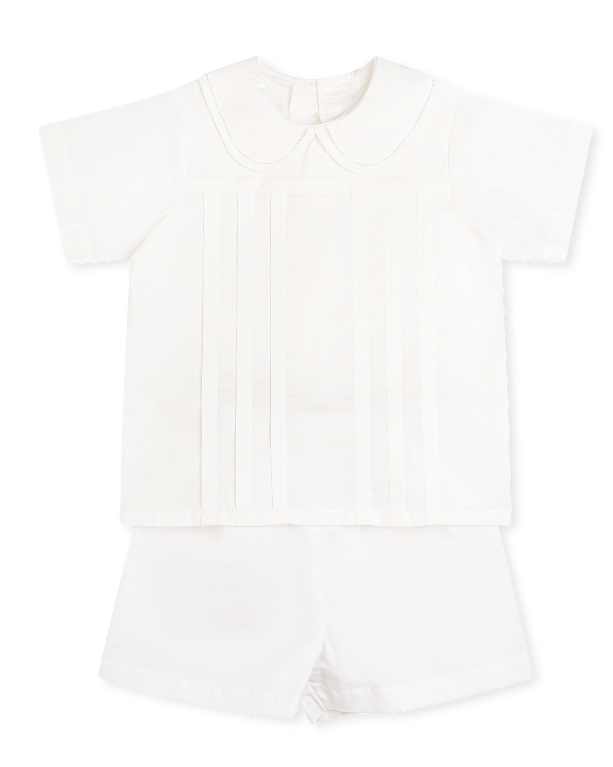 Andrew Short Set - Blessings White Batiste