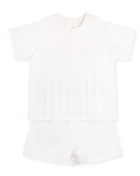 Andrew Short Set - Blessings White Batiste
