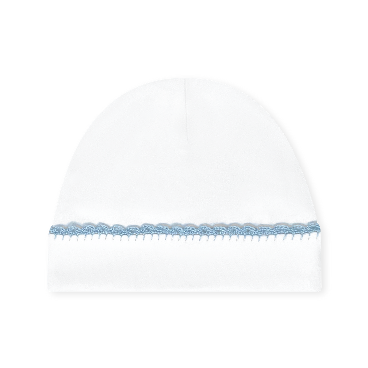 Baby Hat - Classic White, Blue