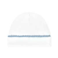 Baby Hat - Classic White, Blue