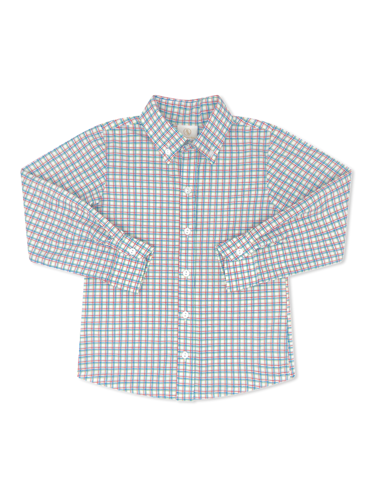 Brees Button Down - Primary Plaid