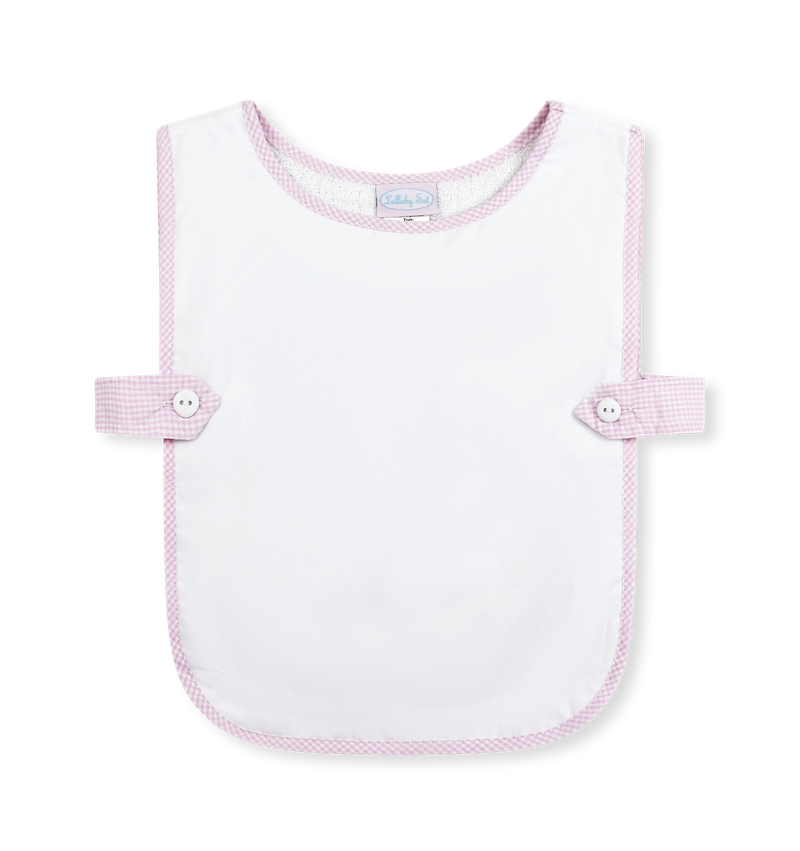 Celebration Bib - Baby Pink Minigingham