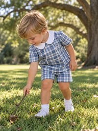 Adam Short Set - Walnut Hill Plaid - Classic Sets | Lullaby Set