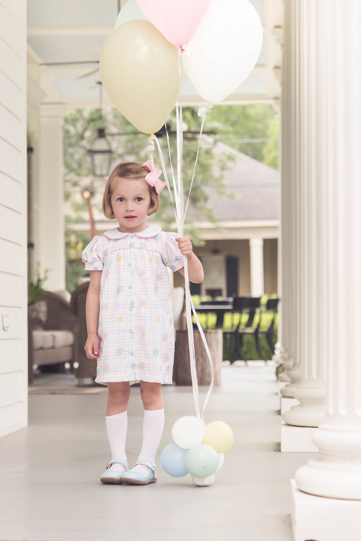 Breccan Dress - Party Time Balloon Plaid