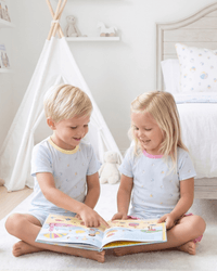 Lily Short Set - Beach Bounce, Pink - Classic Pajamas | Lullaby Set