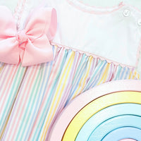 Charming Dress - Petunia Pinstripe