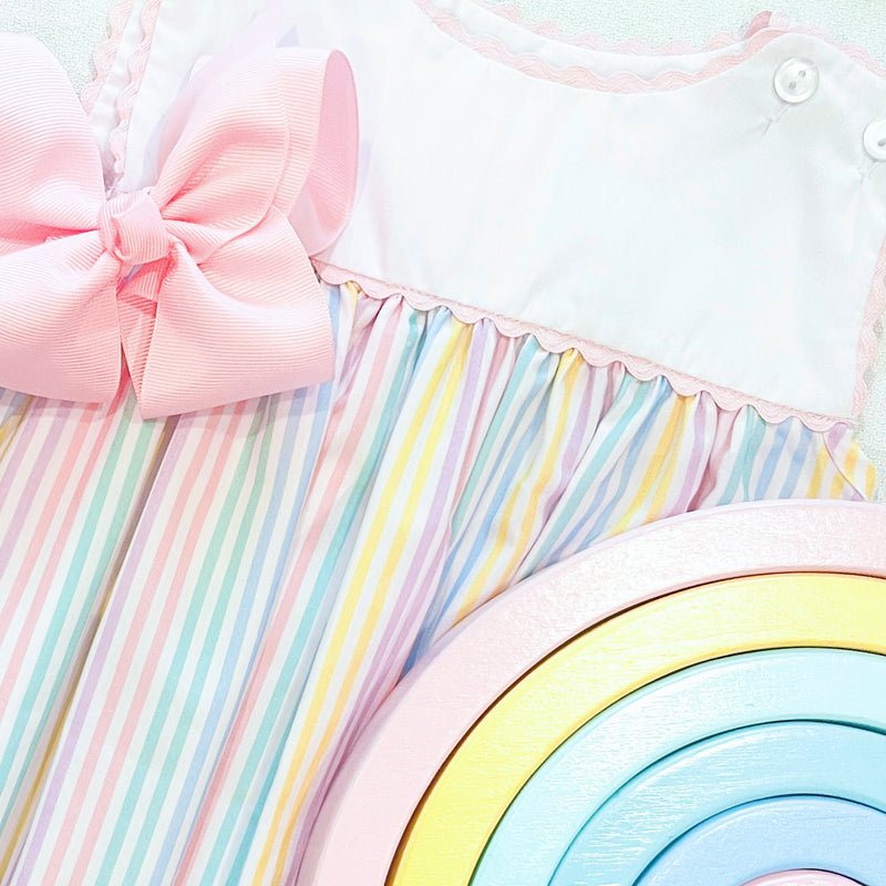 Charming Dress - Petunia Pinstripe